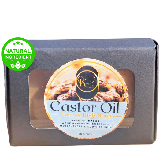 Castor oil soap for acne, stretch marks, hyperpigmentation